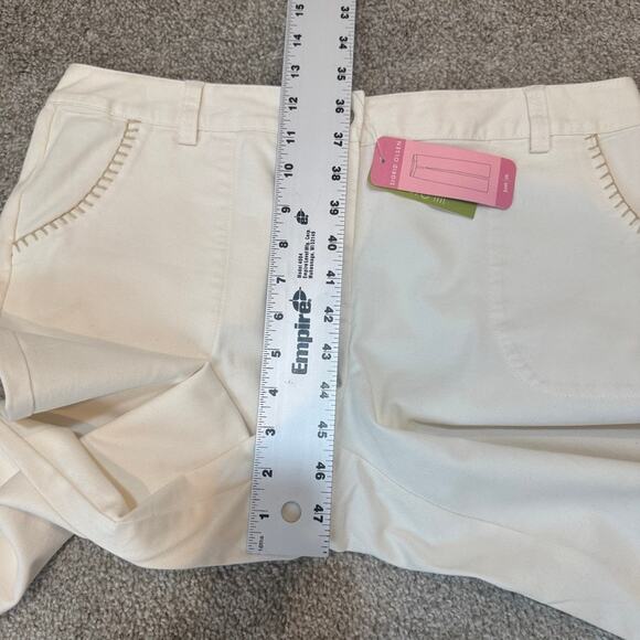 Sigrid Olsen 10 embroidered floral relaxed leg crop Poet pant P 2487 - Picture 5 of 11